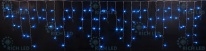 Светодиодная бахрома Rich LED 3х0.5 м, прозрачный провод, супер яркий синий, RL-i3*0.5-T/B