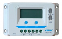 Контроллер заряда EPSolar VS2024AU (PWM, 20A, 12/24В, LCD дисплей, USB)