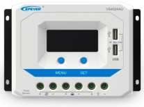 Контроллер заряда EPSolar VS4524AU (PWM, 45A, 12/24В, LCD дисплей, USB)