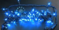 Светодиодная гирлянда Rich LED 10 м, 100 LED, 24 В, соединяемая, синяя, мерцающая, прозрачный провод RL-S10CF-24V-T/B