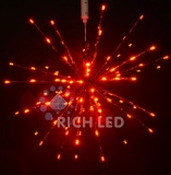 Светодиодный ёжик-трансформер Rich LED соединяемый, 30 см, красный, RL-TB30C-R