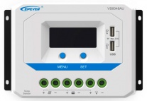 Контроллер заряда EPSolar VS6048AU (PWM, 60A, 12/24/36/48В, LCD дисплей, USB)