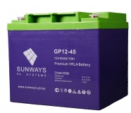 Аккумуляторная батарея SUNWAYS GP 12-45