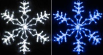 Снежинка светодиодная Rich LED мерцающая, 40 см, белая, RL-SF40-W